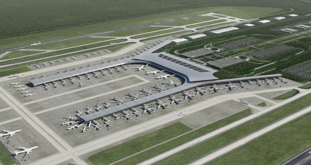 瓜亚基尔市新机场总体规划效果图