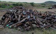 Munitions discard pile at Vieques