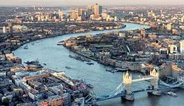 Aerial of River Thames 