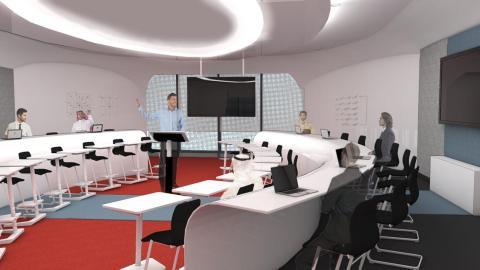 沙特阿拉伯Sinnovate技术中心会议室的效果图
