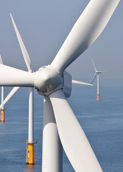 Stock image of wind energy